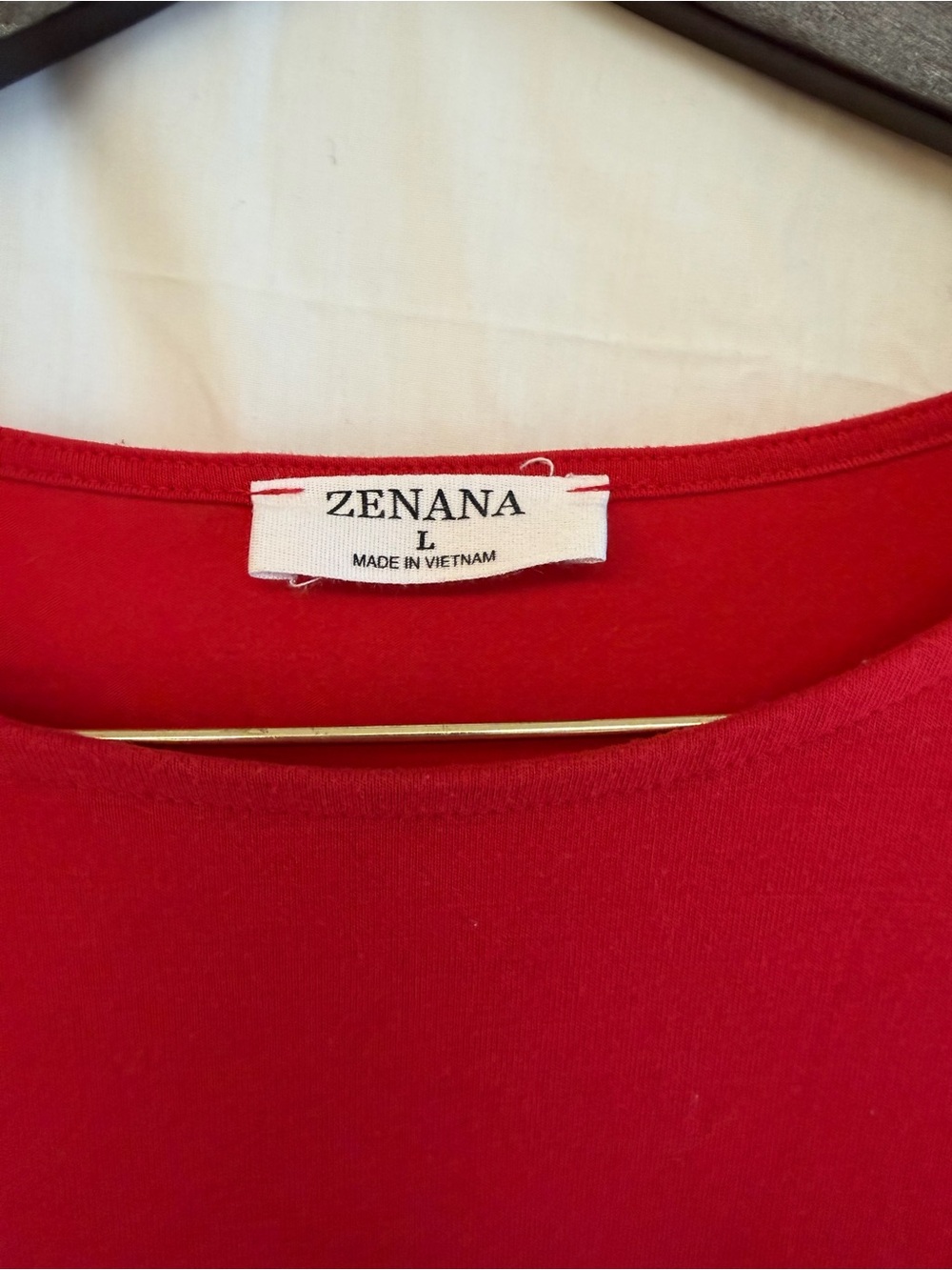 Zenana Outfitters Red Short-Sleeve Peplum Tunic - Picture 2 of 5